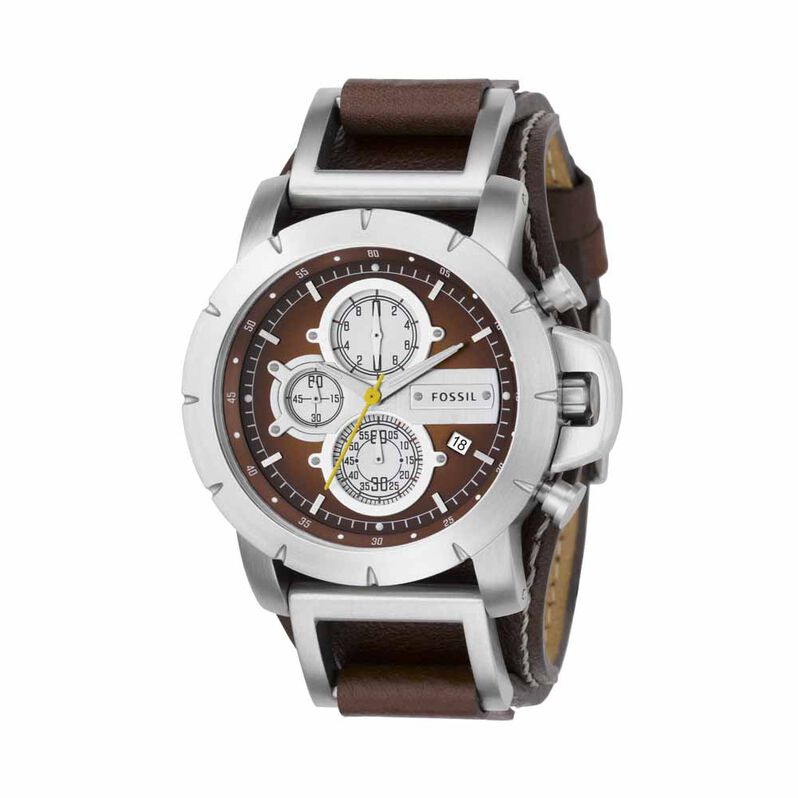 Montre Fossil Commuter Chrono Marron - Spannringe Herren | OROVIVO