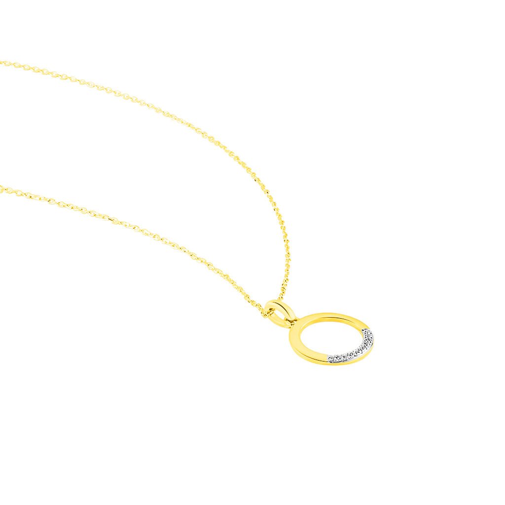 Collier Or Jaune Vahina Diamants - Spannringe Damen | OROVIVO