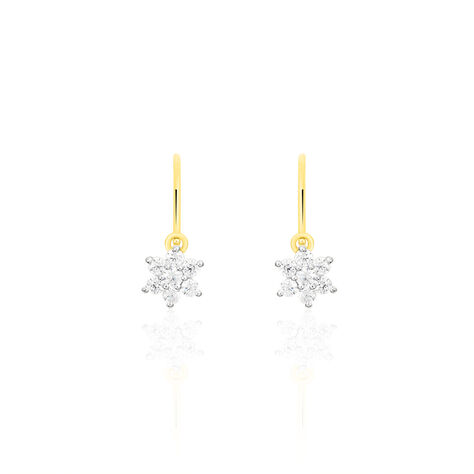 Damen Ohrhänger Gold 375 Zirkonia Stern - Ohrhänger Damen | OROVIVO