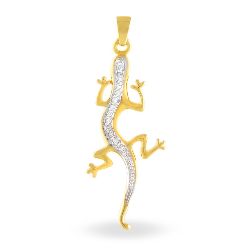 Pendentif Teana Plaque Or Jaune Oxyde De Zirconium - Spannringe Familie | OROVIVO