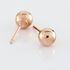FIDELIA BOULE ROS&Eacute; Damen Ohrstecker Rosegold 375 (9 Karat) Ball B 5 mm