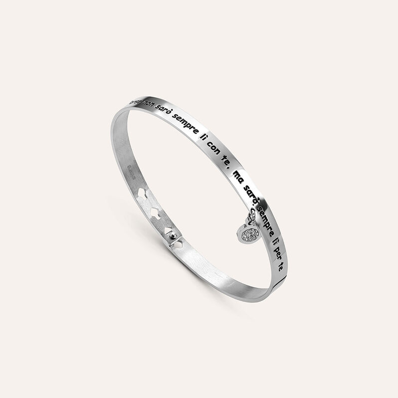 Bangle Sunrise Acciaio Cristallo - Spannringe Damen | OROVIVO