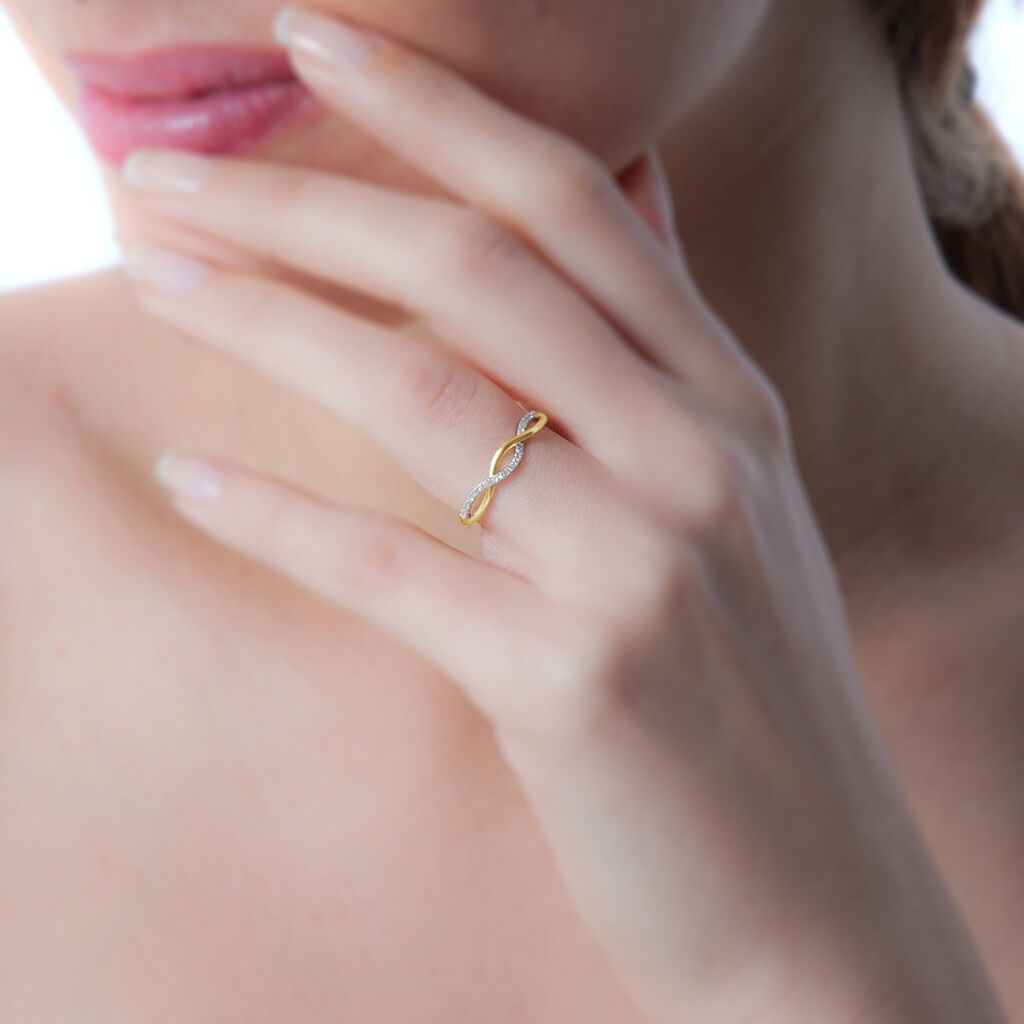 Bague Tilly Or Jaune Diamant - Spannringe Damen | OROVIVO