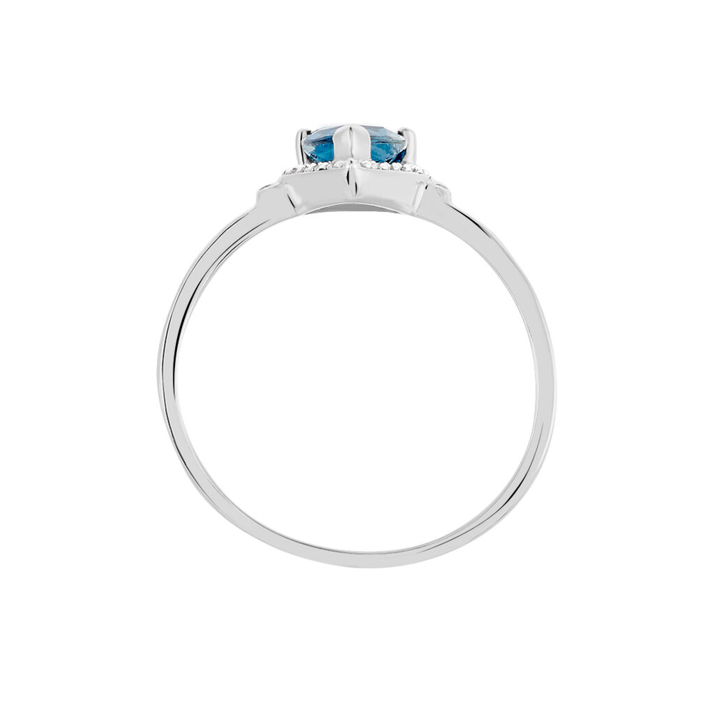 Bague Anatolie Or Weiss Poire Topaze - Spannringe Damen | OROVIVO