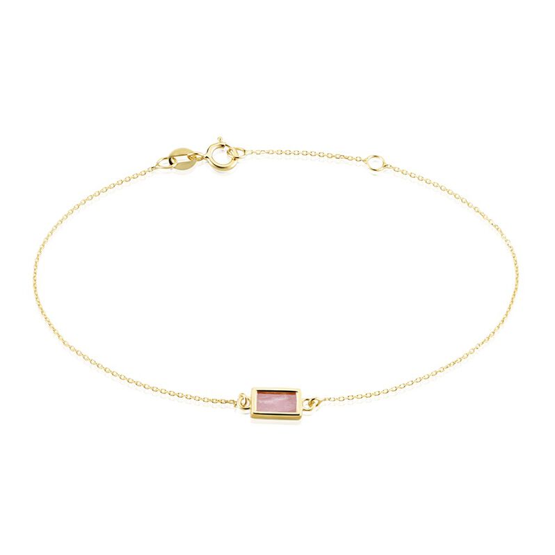 Bracelet Hallie Or Jaune Rhodochrosite - Spannringe Damen | OROVIVO