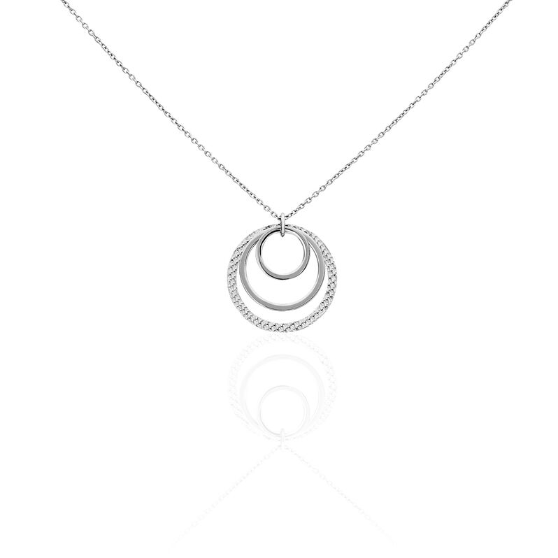Collier Lillia Argent Rhodié Cercles - Spannringe Damen | OROVIVO