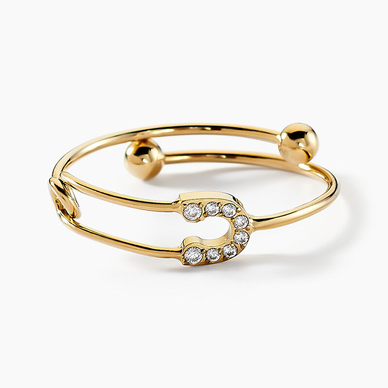 Bague Acier Weiss Cristal - Spannringe Damen | OROVIVO