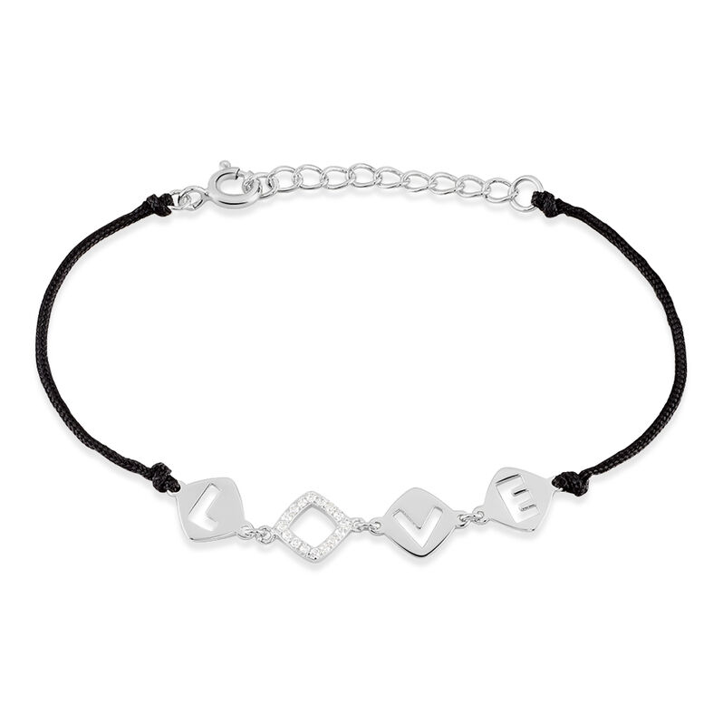 Bracelet Argent Dustin Cordon Pastilles Oxydes De Zirconium - Spannringe Damen | OROVIVO