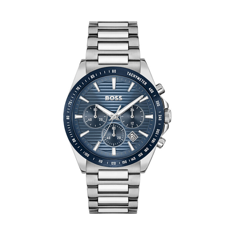 Montre Boss Strike Chrono Bleu - Spannringe Herren | OROVIVO