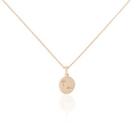Damen Halskette Silber 925 Rosé vergoldet Diamant - Ketten mit Anhänger Damen | OROVIVO