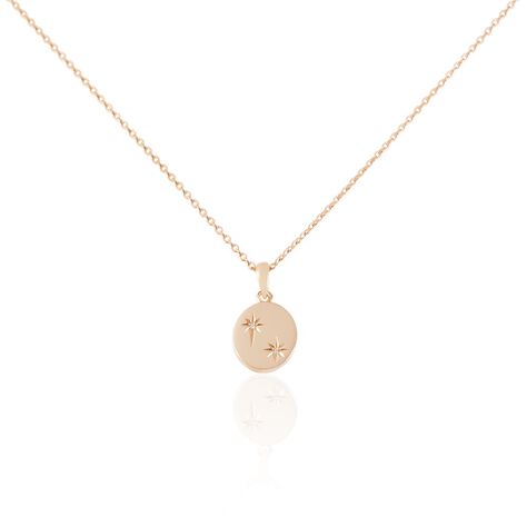 Damen Collier Silber rosevergoldet 925 Diamant 0,01ct Oval Stefanie 1,31mm 47cm - Halsketten Damen | OROVIVO
