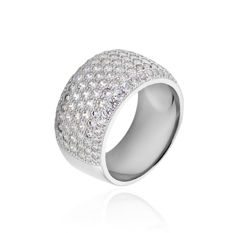 KERANA Damen Ring Silber 925 Zirkonia Wei&szlig; 1,96 ct B 11,15 mm - Ringe mit Stein Damen | OROVIVO