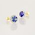 CATHERINE Damen Ohrstecker Gold 585 (14 Karat) Tansanit Blau 1,8 ct
