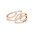 SURRY Damen Ring Rosevergoldet Zirkonia Wei&szlig; B 13 mm