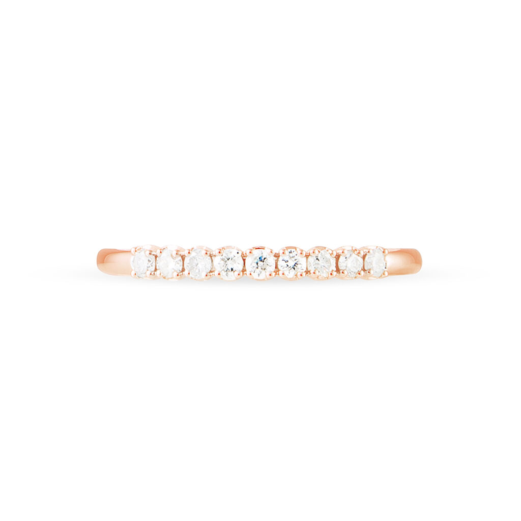 Alliance Eloise Or Rose Diamant - Spannringe Damen | OROVIVO