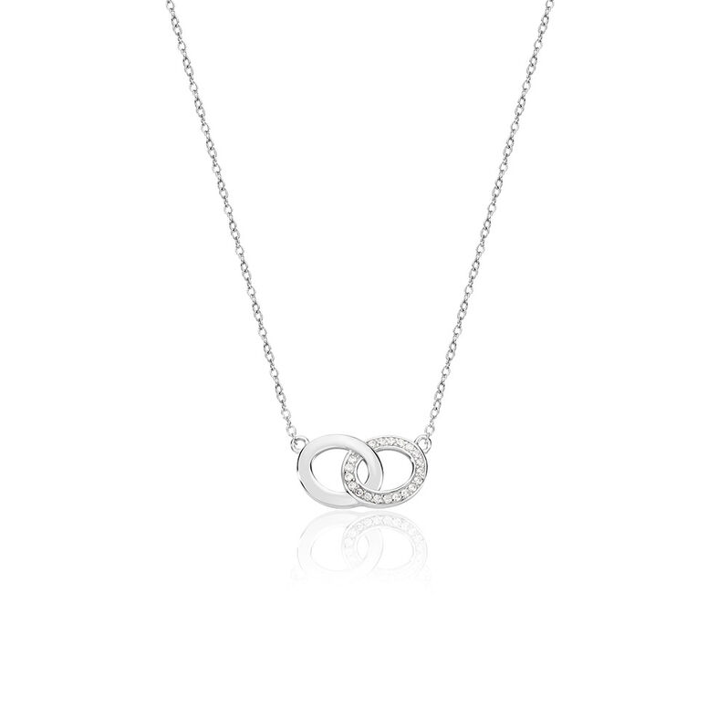 LORE Damen Collier Silber 925 Zirkonia Weiß - Halsketten Damen | OROVIVO