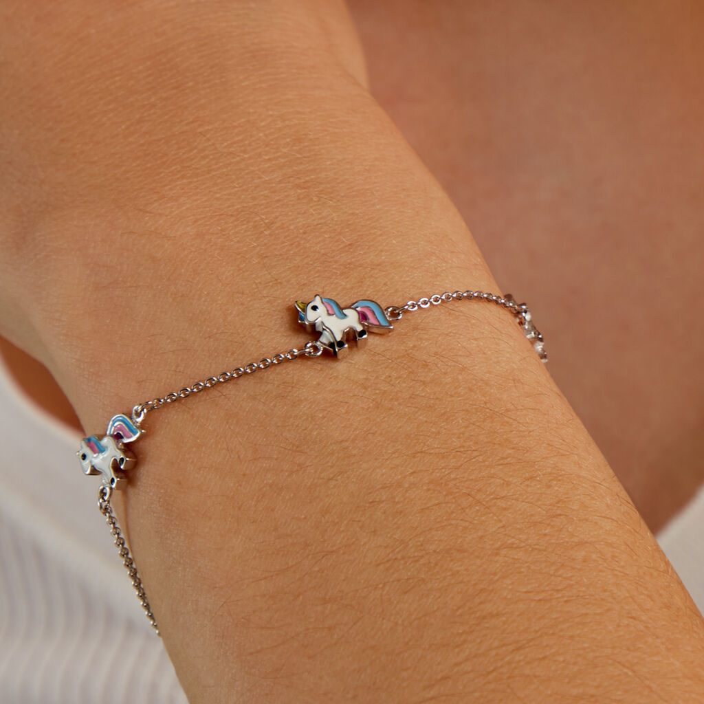 AADHYA Kinder Armband Silber 925 Einhorn