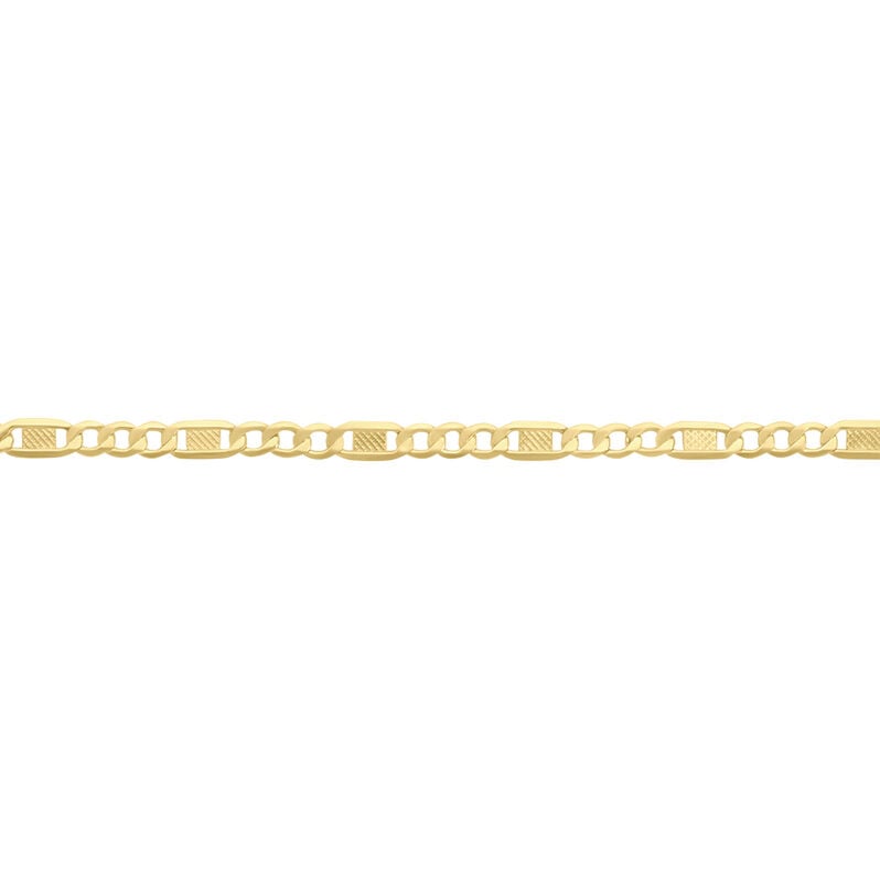 FIGARO 1/3 Unisex Kette Gold 375 (9 Karat) B 3,5 mm - Halsketten Unisex | OROVIVO