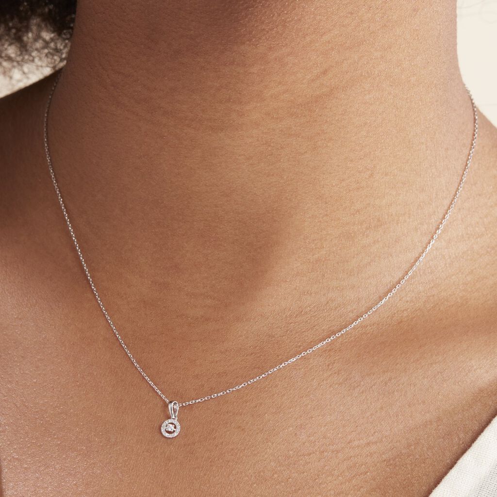 Collier Domitia Or Blanc Diamant - Spannringe Damen | OROVIVO