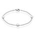 Damen Armband Silber 925 Zirkonia Wei&szlig;