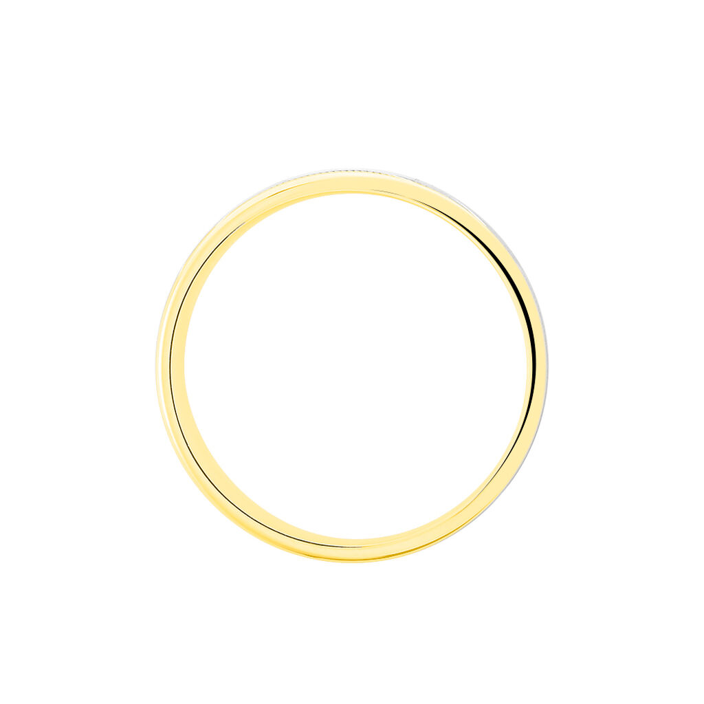 Alliance Mat Ruban Plat Or Bicolore - Spannringe Familie | OROVIVO