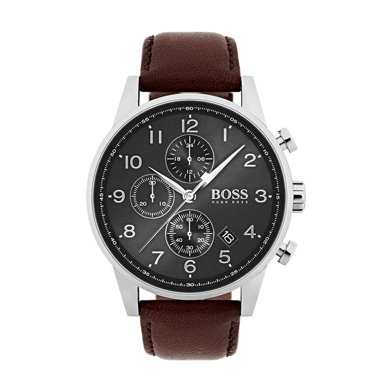 Orologio Cronografo Uomo Boss Navigator quadrante grigio 1513494 - Spannringe Herren | OROVIVO