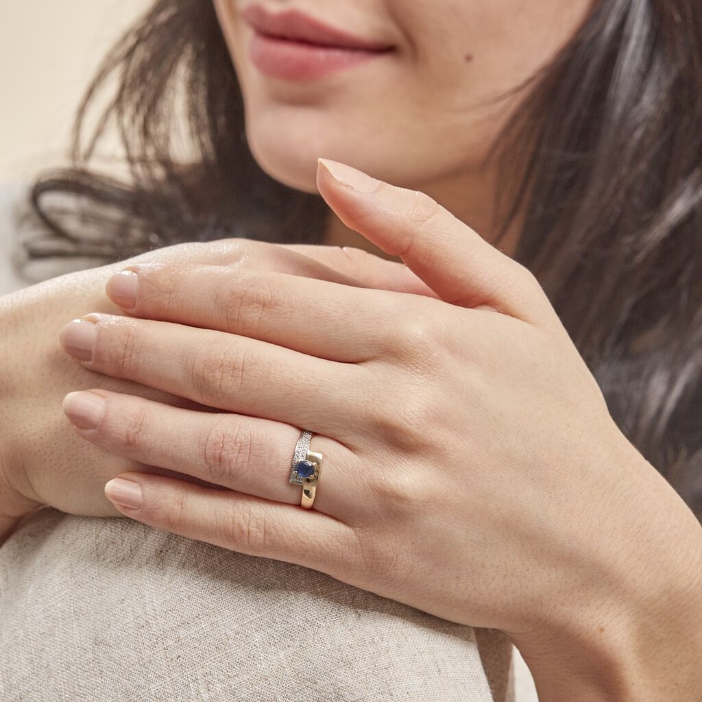 Bague Taila Or Jaune Saphir - Spannringe Damen | OROVIVO