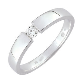 Spannring Weißgold 585 Diamant 0,1ct - Personalisierte Geschenke Damen | OROVIVO