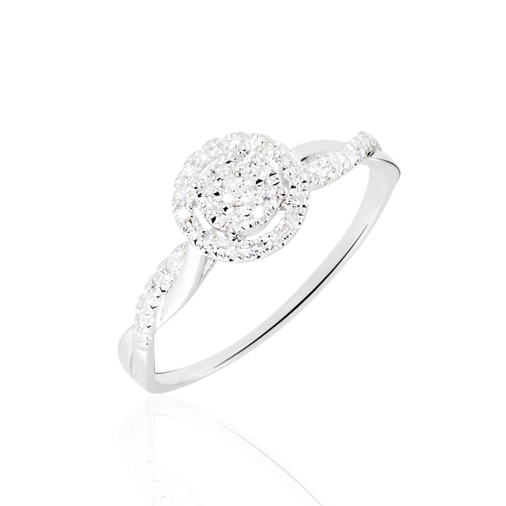 Bague Or Weiss Vesunna Diamants - Spannringe Damen | OROVIVO