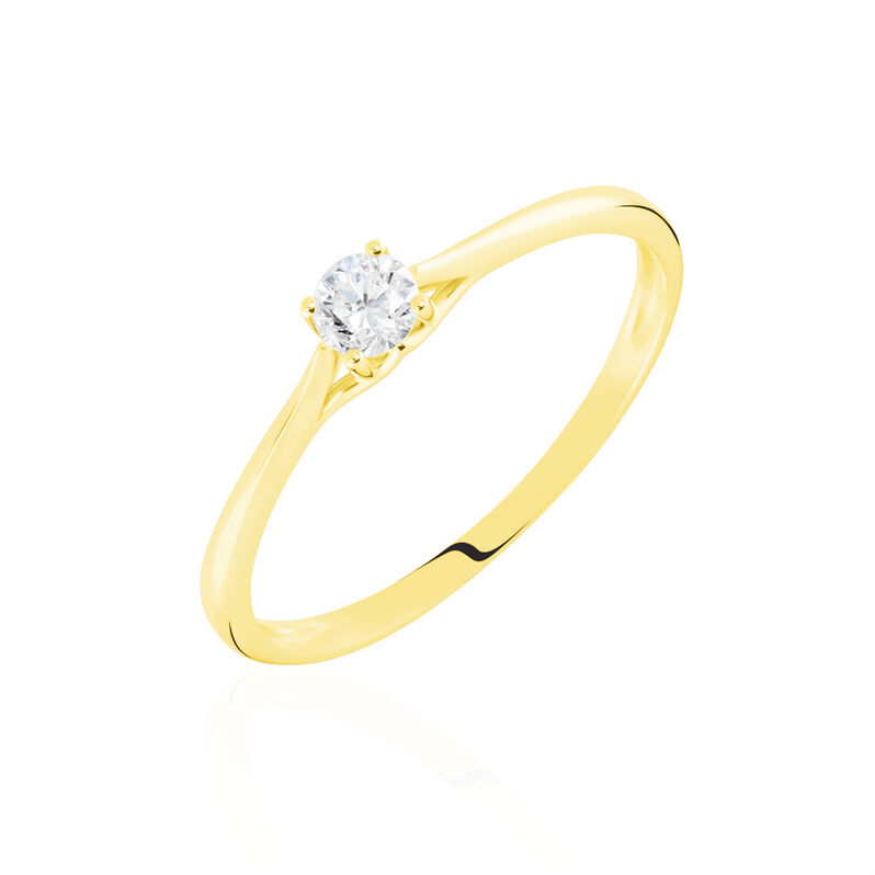 Solitaire Or Jaune  Solenia Diamant - Spannringe Damen | OROVIVO