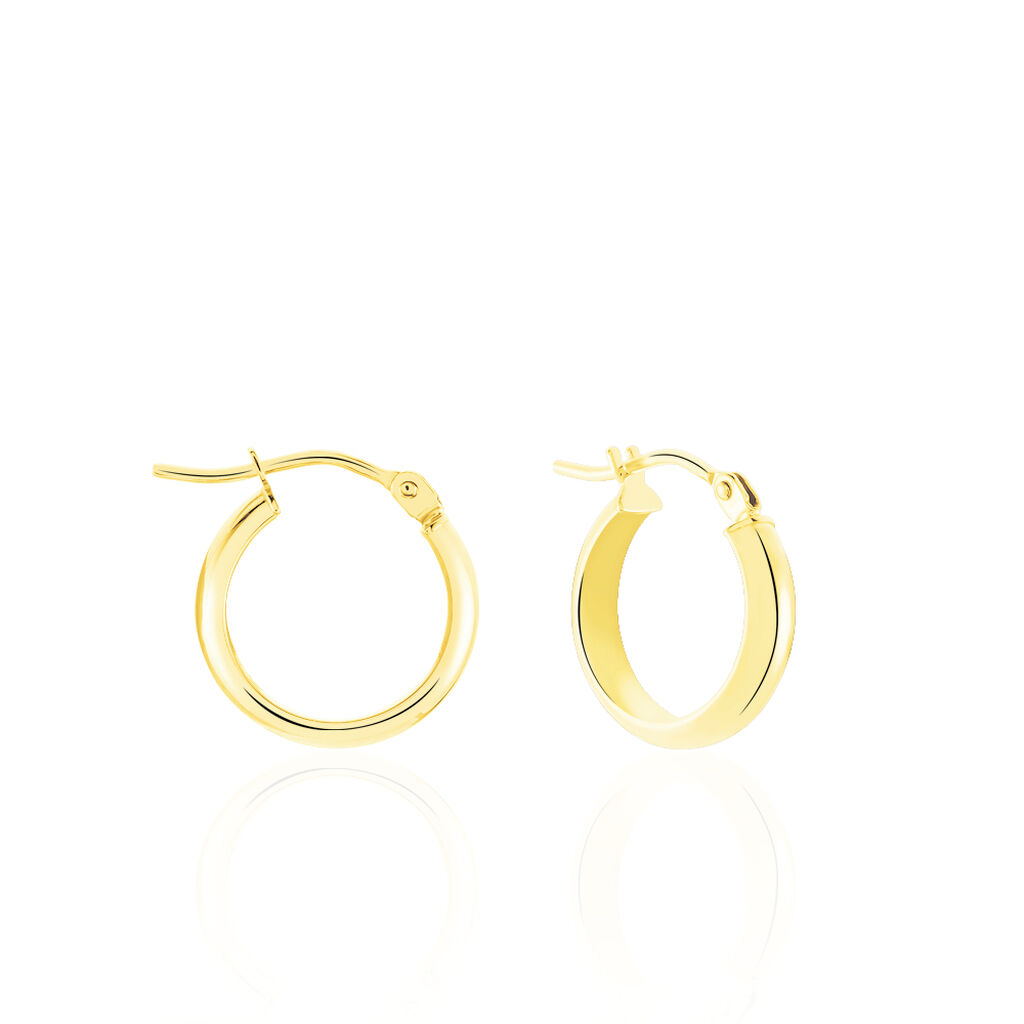 SHALANA Damen Creolen Gold 375 (9 Karat) B 3 mm