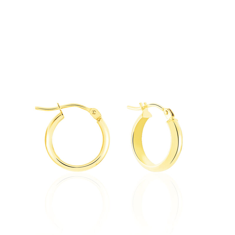 SHALANA Damen Creolen Gold 375 (9 Karat) B 3 mm - Creolen Damen | OROVIVO