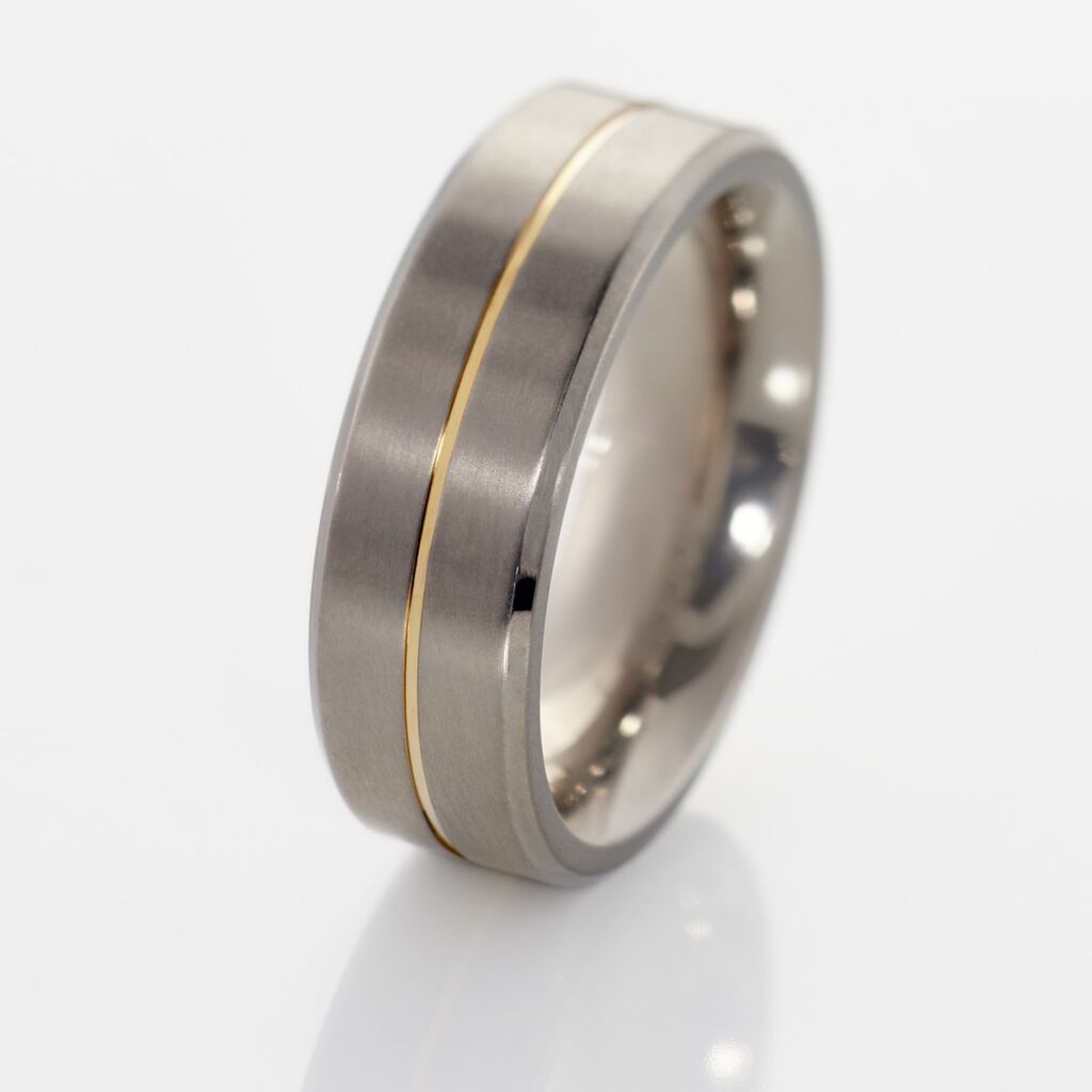 BOCCIA Damenring Titan Bicolor goldplattiert 0101-2148 - Ringe mit Stein Damen | OROVIVO