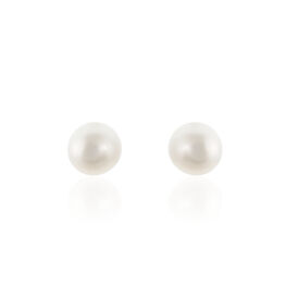 Damen Perlenohrringe Gold 585 Zuchperlen 6-6,5mm - Ohrstecker Damen | OROVIVO