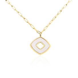Damen Halskette Silber 925 Vergoldet Raute - Ketten mit Anhänger  | OROVIVO