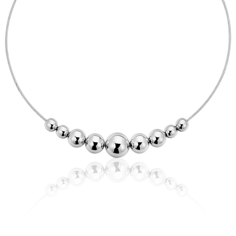 Collier Kolia Acier Blanc - Spannringe Damen | OROVIVO