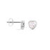 ASHLEY HERZ 15 Damen Ohrstecker Silber 925 Zirkonia Weiß Herz