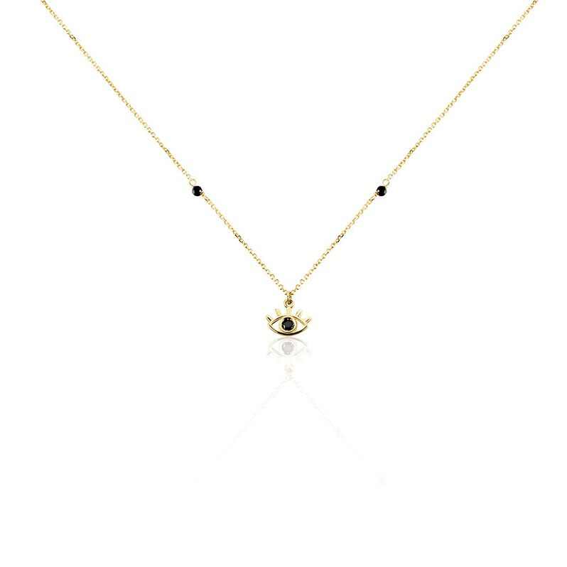 Collier Nayra Or Jaune Oxyde De Zirconium Spinelle - Spannringe Damen | OROVIVO