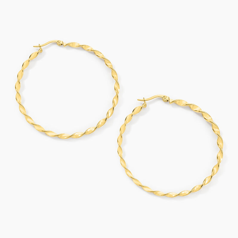 Creoles Acier Dore Antonello - Spannringe Damen | OROVIVO