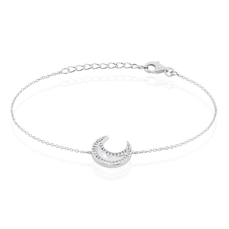 Bracelet Argent Rhodié Segeta Oxydes De Zirconium - Spannringe Damen | OROVIVO