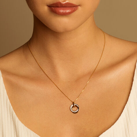 Damen Halskette Gold 375 Bicolor Zirkonia - Halsketten Damen | OROVIVO
