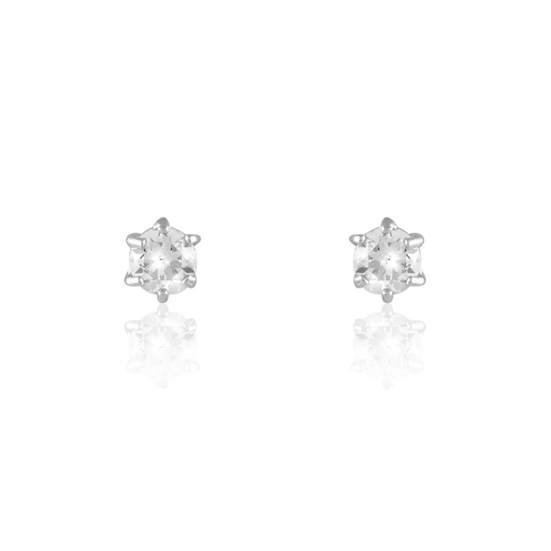 Damen Ohrstecker Silber 925 Zirkonia Petrine 4,00mm  - Ohrstecker Damen | OROVIVO