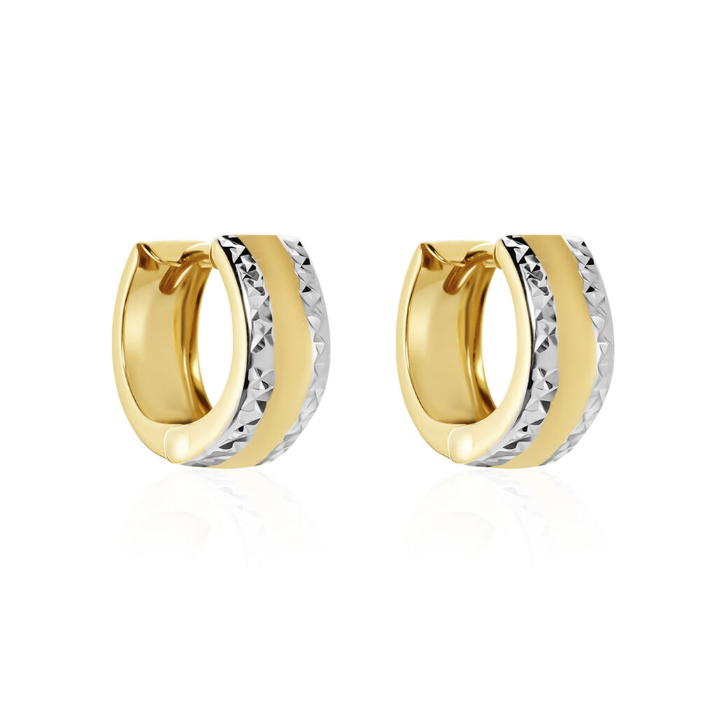  Creolen Gold Bicolor Gold/Silber 375 Ariane - Creolen  | OROVIVO