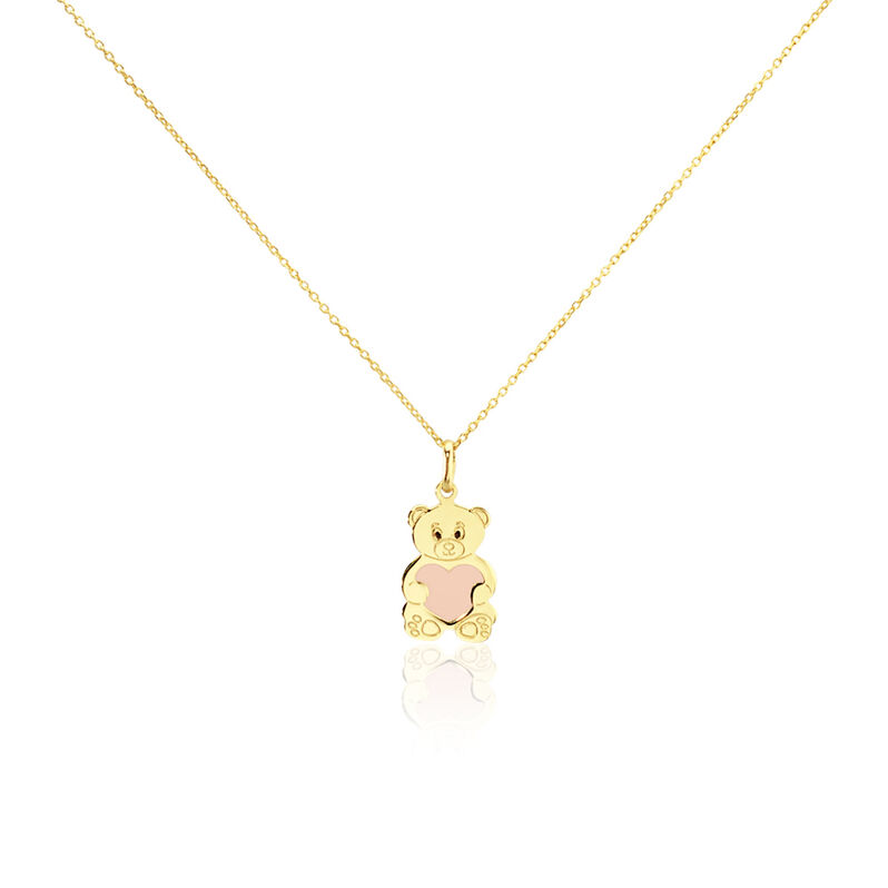 Collier Ourson Coeur Or Jaune - Spannringe Kinder | OROVIVO