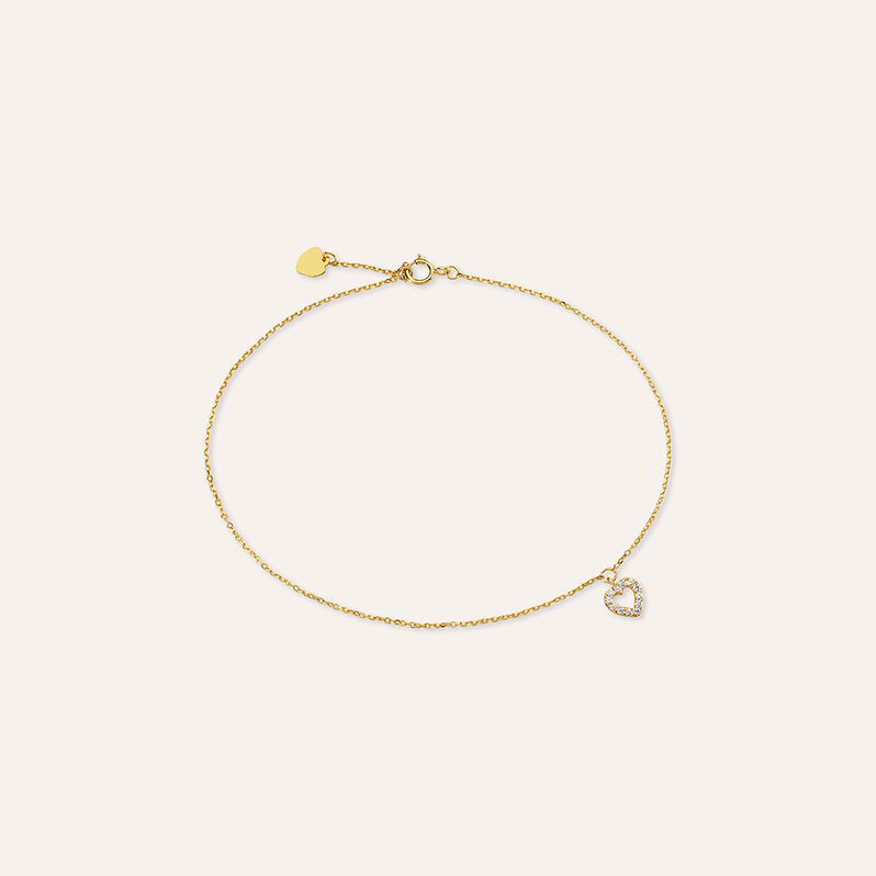 Cavigliera Beverly Oro Giallo Cubic Zirconia - Spannringe Damen | OROVIVO
