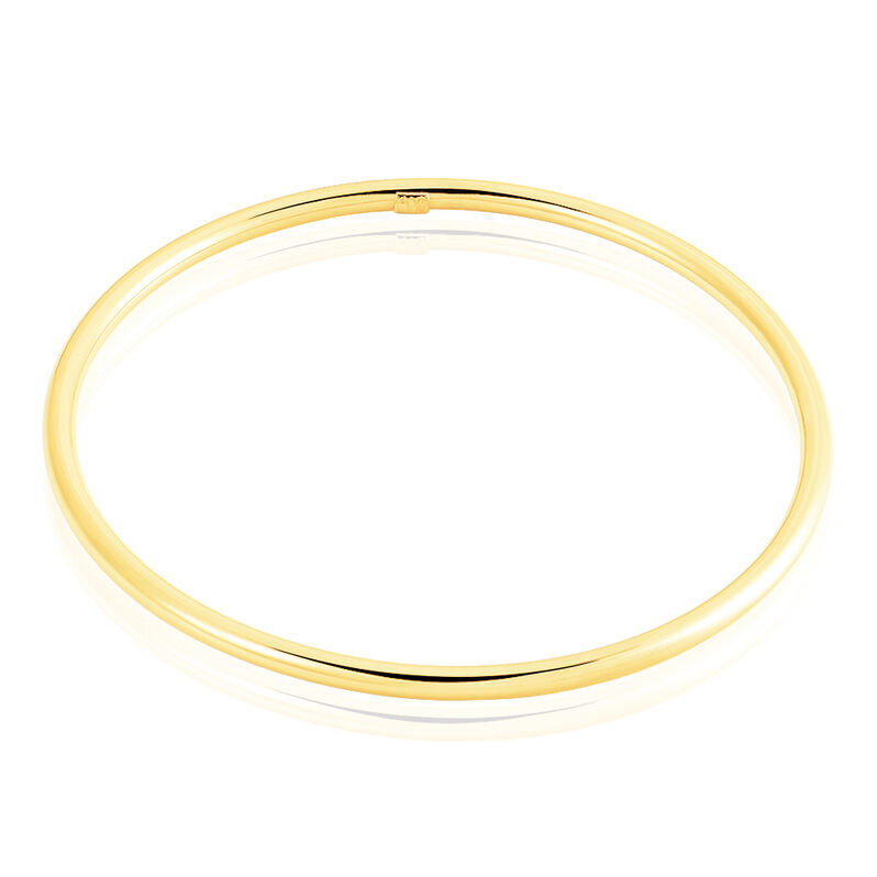 Bracelet Jonc Xylina Fil Rond Lisse Or Jaune - Spannringe Familie | OROVIVO