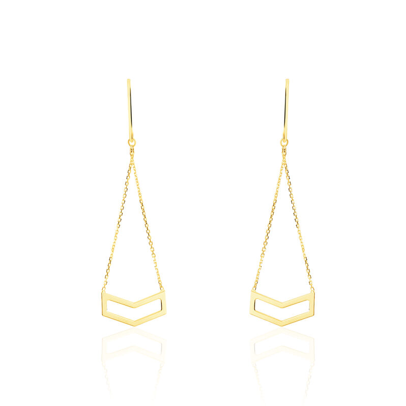 Boucles D'oreilles Graphic Chic Or Jaune - Spannringe Damen | OROVIVO