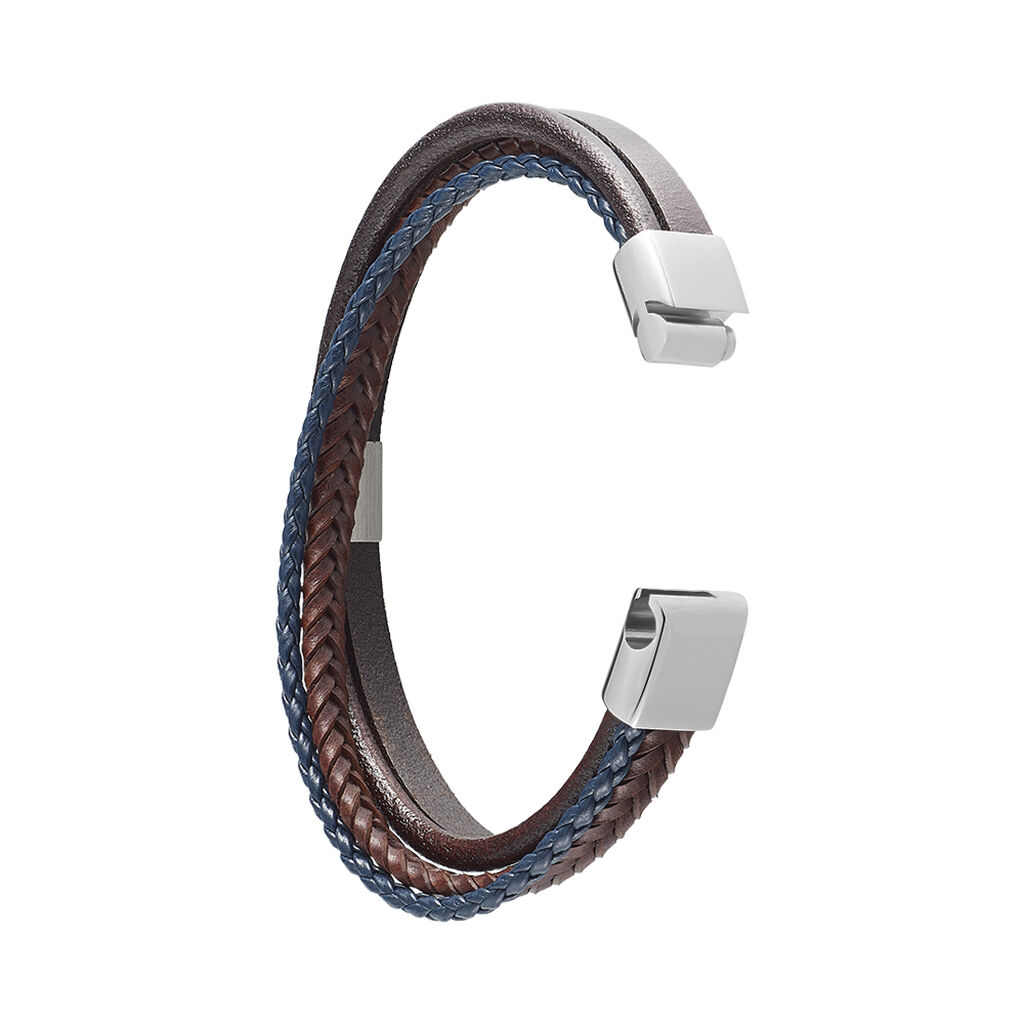 Herren Lederarmband Edelstahl  - Armbänder Herren | OROVIVO
