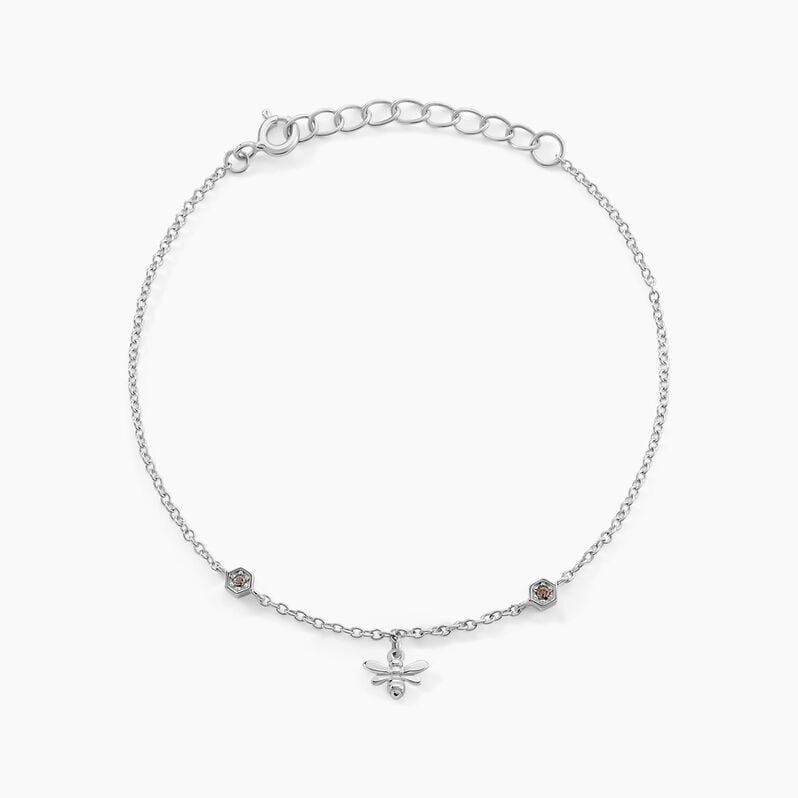 Bracelet Manoline Argent Weiss Oxyde De Zirconium - Spannringe Damen | OROVIVO