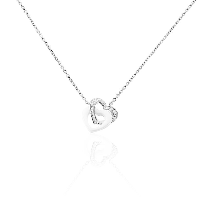 Collier Love Argent  Et Ceramique - Spannringe Damen | OROVIVO